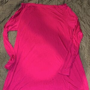 New NWT Old navy large maternity top hot pink long sleeve